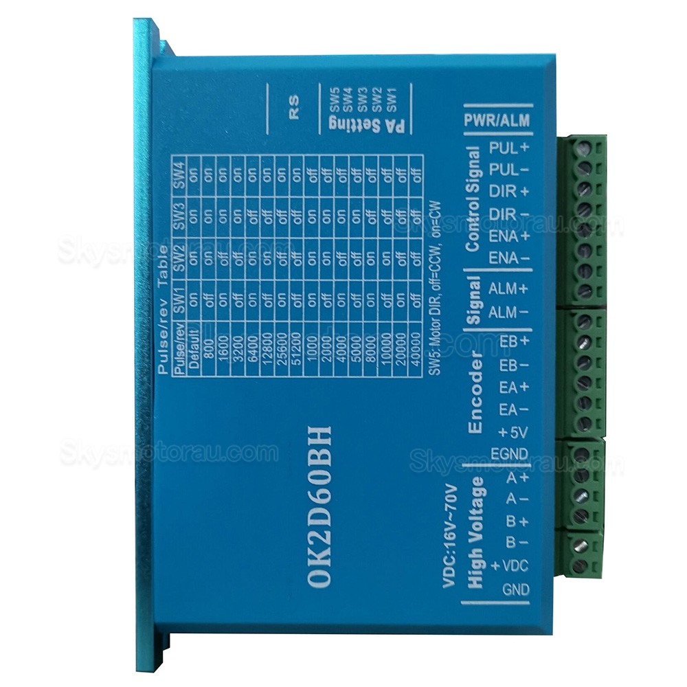OUKEDA Nema 23 Closed Loop Stepper Motor Kit OK57DL76EC1-2C1+OK2D60BH 2.0 Nm With OK2D60BH Stepper Driver